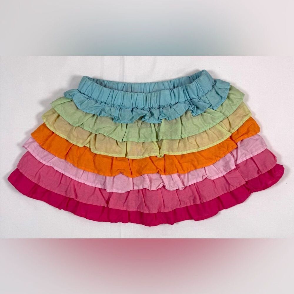 VINTAGE GYMBOREE Baby Ruffle Skirt Size 6-12 Months Spring Vacation Tiered Skirt